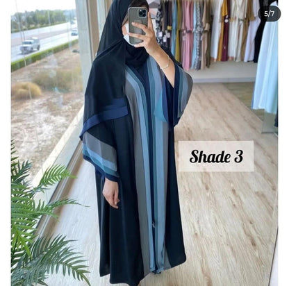 Latest Dubai Abaya Imported Sleeves Abaya (Imported) (Korean Nida)