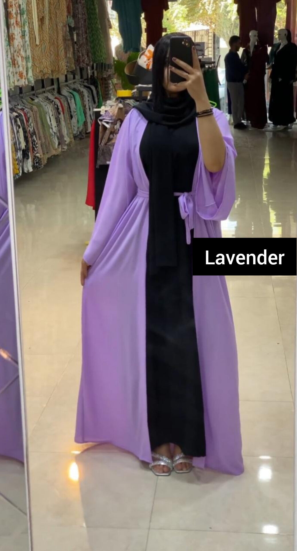 Double colour hotsell abaya design