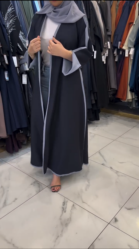 Stella Abaya Classy Abaya Front Open Button Nida Fabric Abaya (Imported)