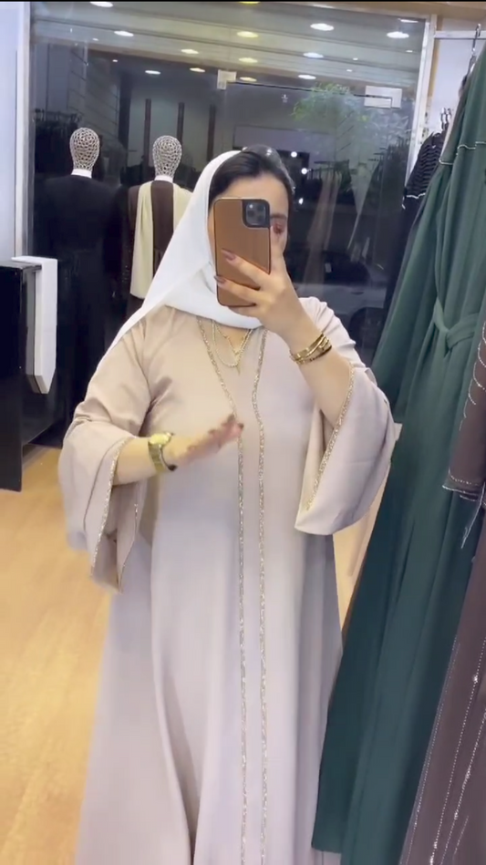 Isra Dubai Abaya Sober Wear Abaya Korean Prada Fabric (Imported)