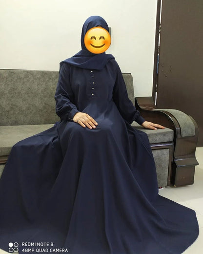 Mayra Abaya Big Flared Abaya with Cuffed Sleeves