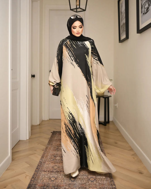 Classy Missy Print Abaya Imported Abaya 3D Printed Abaya