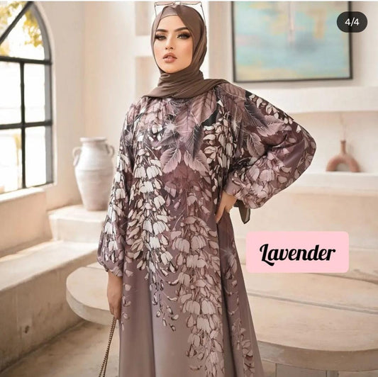 Hoorain Abaya Imported Abaya 3D Printed Abaya