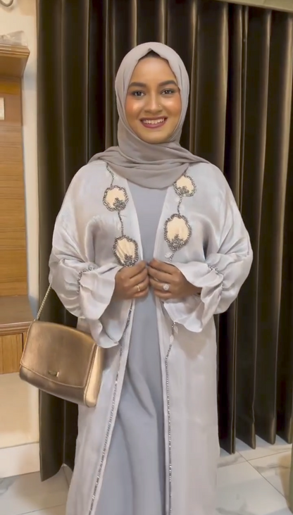 Al Hiba Abaya Organza Tissue Abaya Shrug Abaya