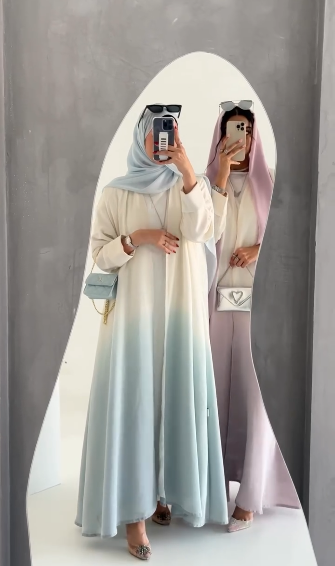 Ombre Special New Luanch Shaded Abaya 2 pc Shrug Abaya