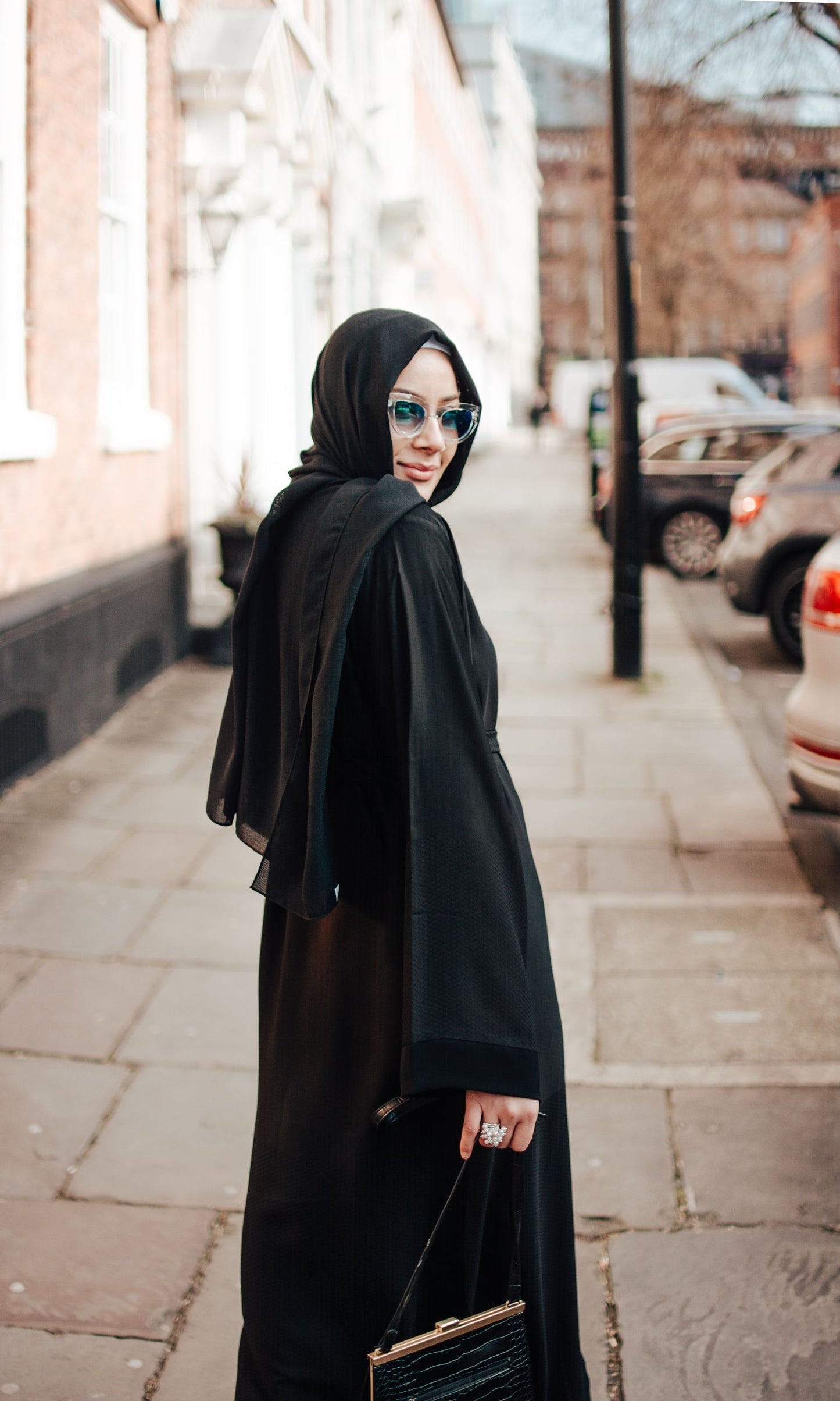 D.NO 1190 (BLACK)_imported - Designer Burqa Store